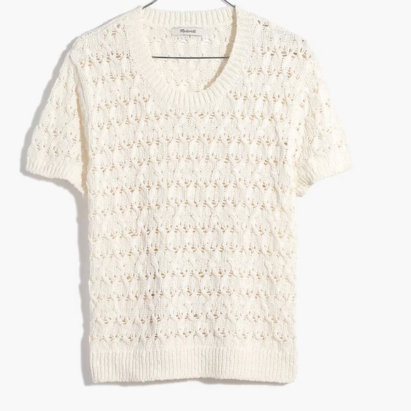 Madewell Carrington Cropped Boxy Sweater Tee - Picture 3 of 4